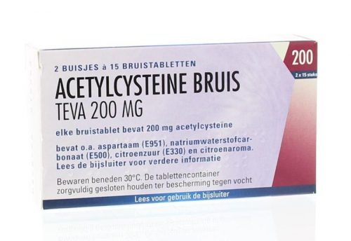 Acetylcysteine 200 mg 30 bruistabletten Teva