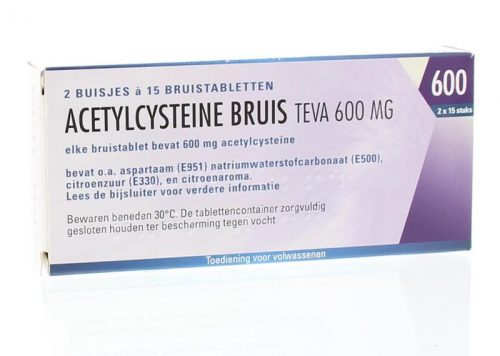 Acetylcysteine 600 mg 30 bruistabletten Teva