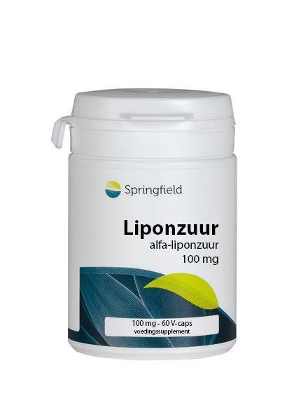 Alfa-liponzuur 100 mg 60 vegicapsules Springfield