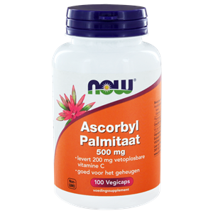 Ascorbyl palmitaat 500 mg 100 vegicapsules NOW