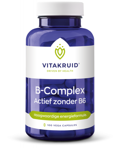 B-Complex actief zonder B6 100 vegicapsules Vitakruid