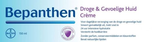 Bepanthen crème droge en gevoelige huid 200 ml