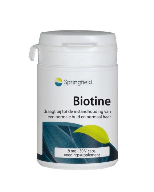 Biotin-8 biotine 8000 mcg 30 vegicapsules Springfield