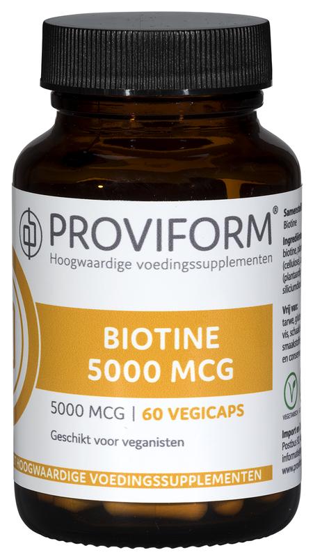 Biotine 5000 mcg 60 vegicapsules Proviform