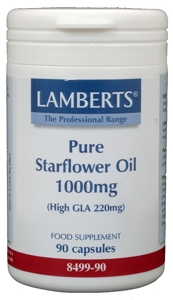 Borageolie 1000 mg (High GLA 220 mg starflower) 90 vegicapsules Lamberts