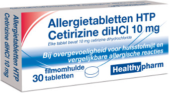 Cetirizine 10 mg 10 tabletten Healthypharm