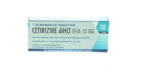 Cetirizine DI HCI 10 mg 7 tabletten Teva