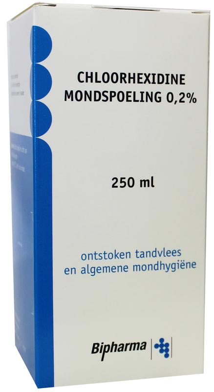 Chloorhexidine mondspoelmiddel 0.2% 250 ml Bipharma