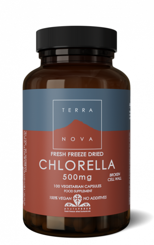 Chlorella 500 mg 100 capsules Terranova
