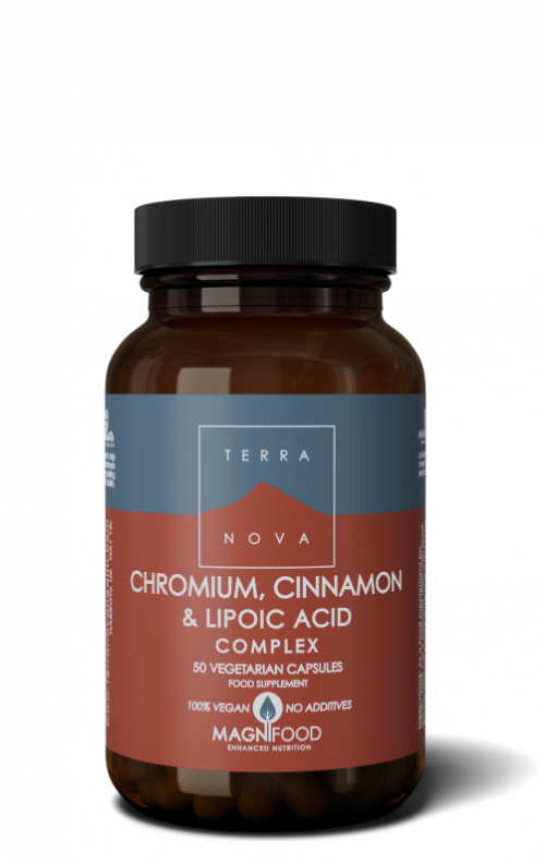 Chromium, cinnamon & lipoic acid complex 50 capsules Terranova
