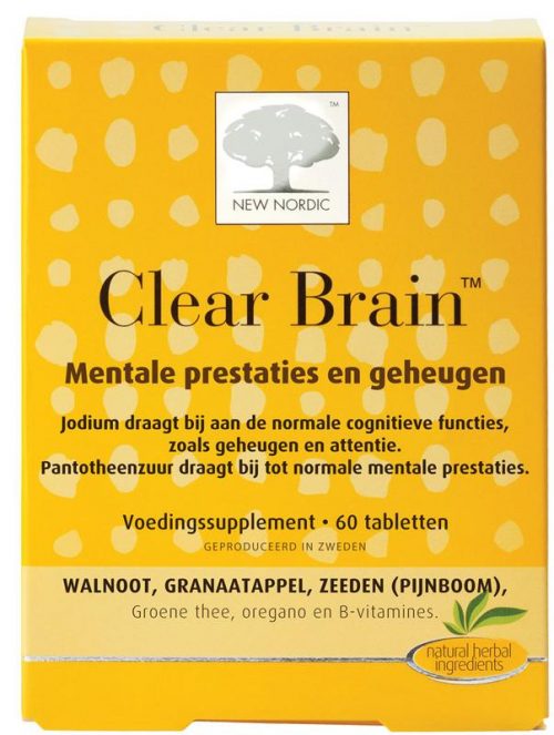 Clear brain 60 tabletten New Nordic