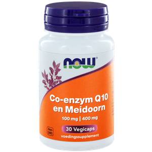 Co-Q10 100 mg met meidoorn 30 vegicapsules NOW