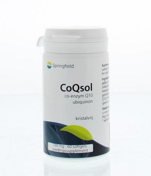 CoQsol coenzym Q10 100 mg 60 softgels Springfield