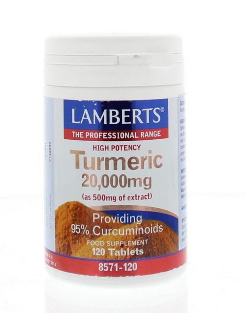 Curcuma 20.000 mg (turmeric) 120 tabletten Lamberts