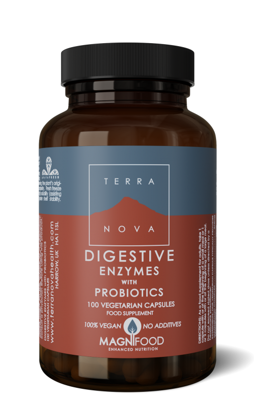 Digestive enzymes with probiotics 100 capsules Terranova ⋆ Bik &amp; Bik ...