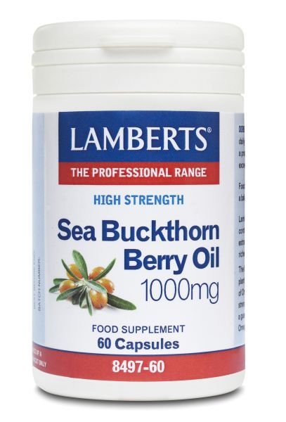 Duindoorn olie 1000 mg - Sea buckthorn berry oil 30 capsulles Lamberts