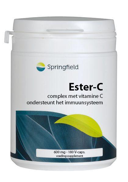 Ester-C 600 mg met bioflavonoiden 180 vegicapsules Springfield