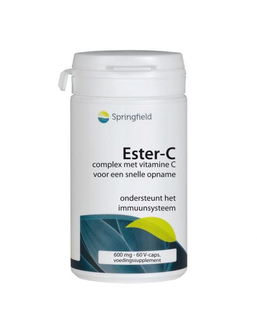 Ester-C 600 mg met bioflavonoiden 60 vegicapsules Springfield
