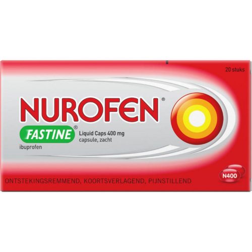 Fastine liquid caps 400 mg ibuprofen 20 casules Nurofen