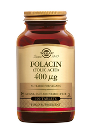 Folacin (folic acid) 400 mcg 100 stuks Solgar