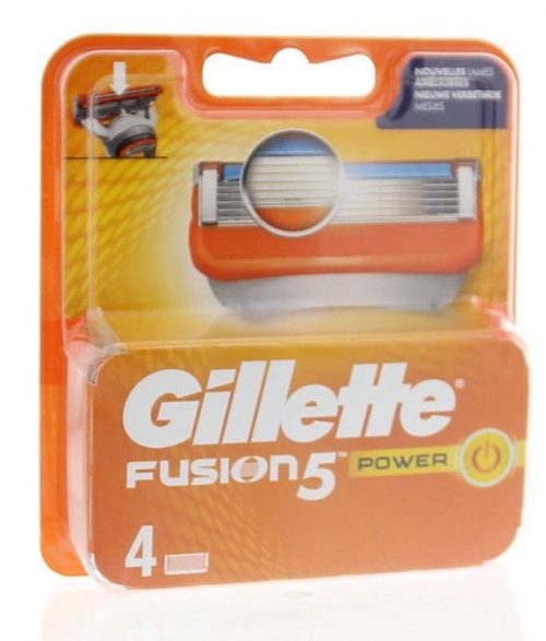 Fusion 5 power mesjes 4 stuks Gillette