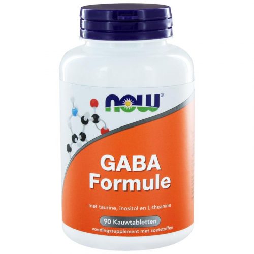 GABA formule 90 kauwtabletten NOW