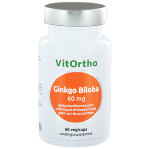 Ginkgo biloba extract 60 mg 60 vegicapsules Vitortho