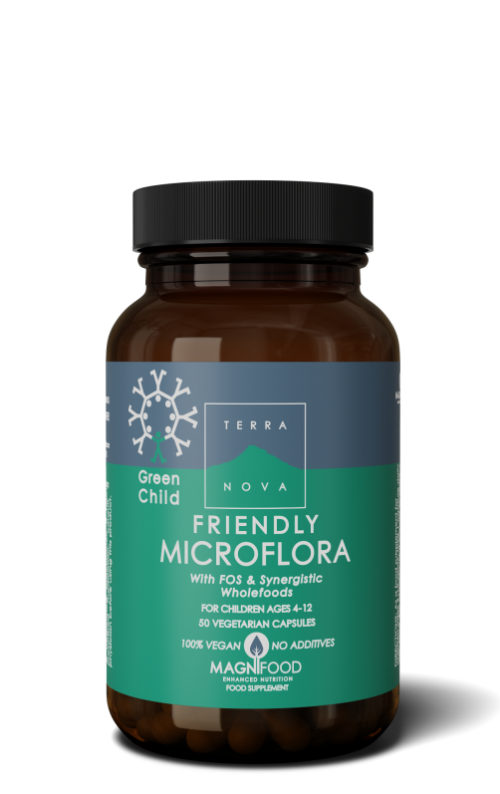 Green child friendly microflora 50 capsules Terranova