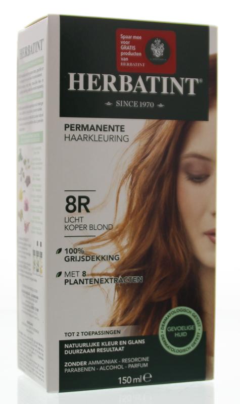 Herbatint 8R licht koper blond haarverf 150 ml