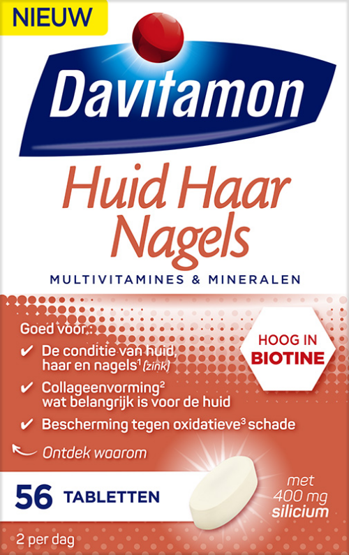 Huid haar nagels 56 tabletten Davitamon