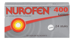 Ibuprofen 400 mg 24 omhulde tabletten Nurofen