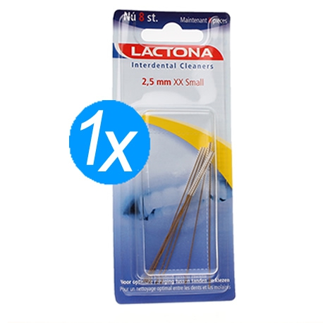 Interdental cleaners XXS-long 2.5 mm Lactona