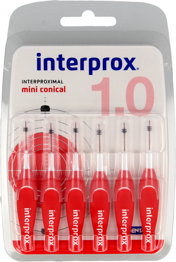 Interprox Premium Mini conical 2-4 mm (rood) 6 stuks
