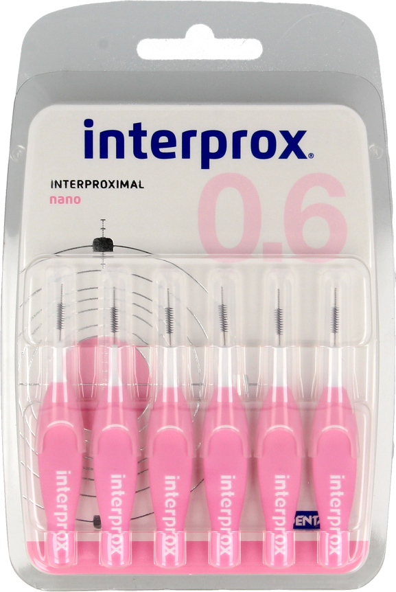 Interprox Premium nano 1,9mm 6 stuks (roze)