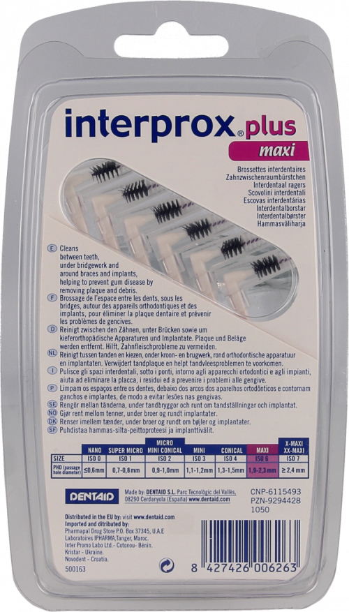 Interprox plus maxi 4,2-5,7 mm (paars) 6 stuks