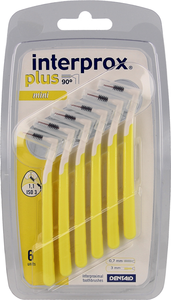 Interprox plus mini 3 mm 6 stuks (geel)