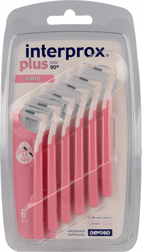 Interprox plus nano 1,9mm 6 stuks (roze)