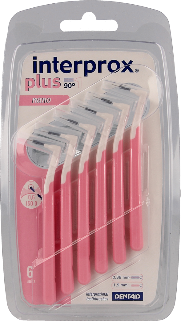 Interprox plus nano 1,9mm 6 stuks (roze)