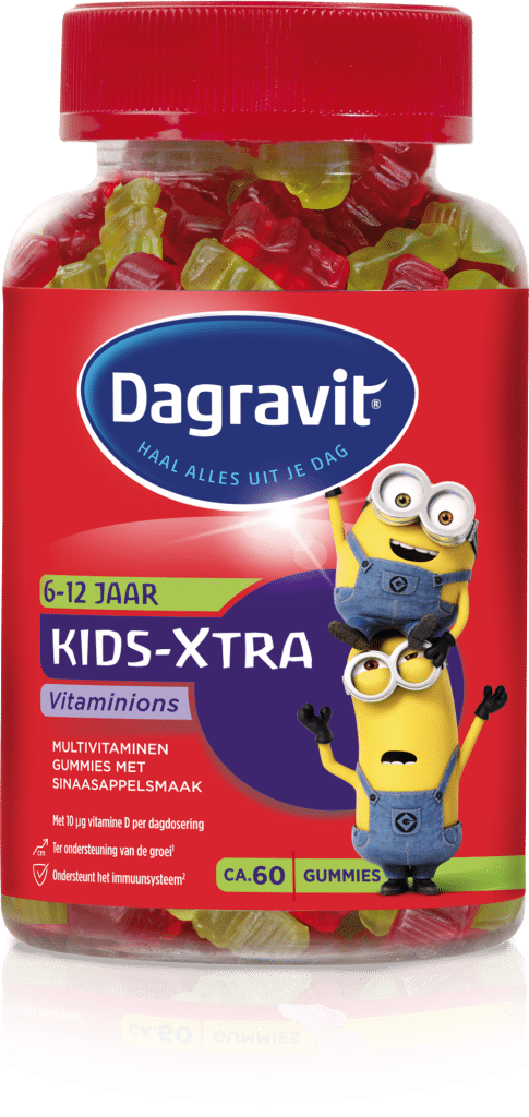 Kids-Xtra vitaminions gums 6+ 60 stuks Dagravit