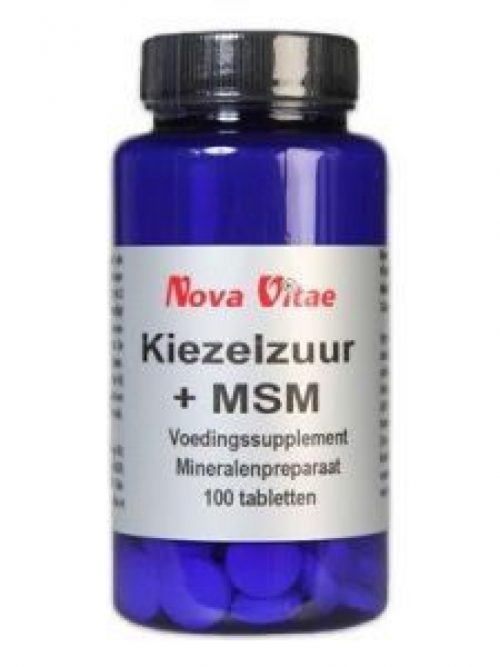 Kiezelzuur & MSM 100 tabletten Nova Vitae