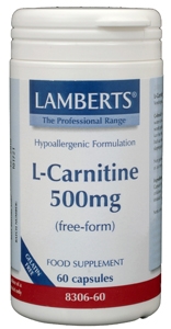 L-Carnitine 500 mg 60 vegicapsules Lamberts