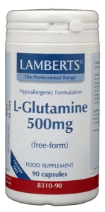 L-Glutamine 500 mg 90 vegicapsules Lamberts