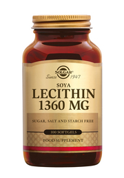 Lecithin 1360 mg 100 stuks Solgar