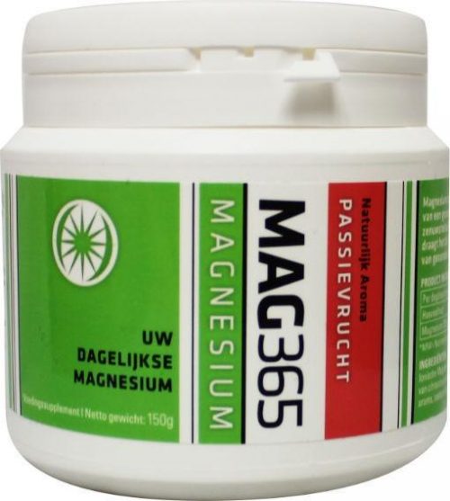 Magnesium poeder passievrucht & citroenzuur 150 gram Mag365