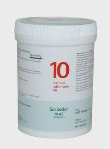 Natrium sulfuricum 10 D6 Schussler 1000 tabletten Pfluger