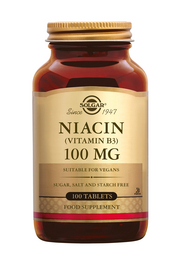 Niacin 100 mg (vit B3) 100 stuks Solgar