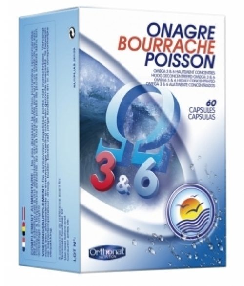 Onagre bourrache poisson 60 capsules Orthonat