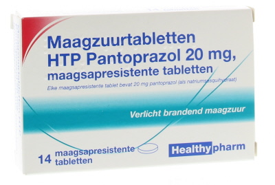 Pantoprazol 20 mg 14 stuks Healthypharm