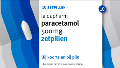 Paracetamol 500 mg 10 zetpillen Leidapharm