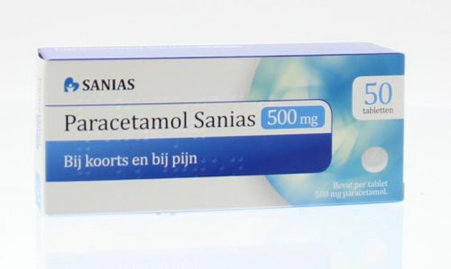 Paracetamol 500 mg 50 tabletten Sanias
